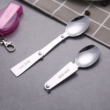 IPRee,Folding,Spoon,Stainless,Steel,Ladle,Outdoor,Camping,Picnic,Tableware