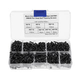 Suleve,M3CP1,500Pcs,Phillips,Screw,Black,Carbon,Steel,Tapping,Woodworking,Screws,Assortment