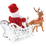 Electric,Riding,Santa,Claus,Walking,Music,Santa,Claus,Music,Christmas,Decorations