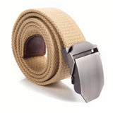 Canvas,Military,Style,Outdoor,Leisure,Adjustable,Slider,Buckle,Weave,Waistband