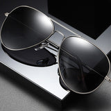 Men's,Metal,Large,Frame,Sunglasses,Mirror,Driver,Polarized,Sunglasses