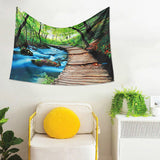 Forest,Tapestry,Hanging,Throw,Bedspread,Beach,Towel,Cloth,Decor