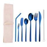 Stainless,Steel,Cutter,Spoon,Portable,Camouflage,Western,Tableware,Outdoor,Dinnerware