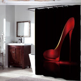 Heels,Black,Waterproof,Bathroom,Shower,Curtain,Liner,Polyester,Fabric,Bathroom,Curtain,Hooks