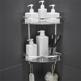 Layers,Metal,Kitchen,Bathroom,Corner,Storage,Holder,Shelf