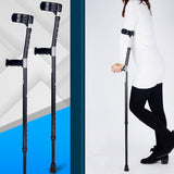 Adjustable,Lightweight,Underarm,Forearm,Elbow,Crutches,Walking,Stick