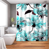 Rustic,Elegant,Green,Flower,Floral,Pattern,Roses,Shower,Curtains,Bathroom,Waterproof,Shower,Curtain,Toilet,Cover,Floor