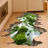 Stream,Floor,Decor,Sticker,Removable,Mural,Decals,Vinyl,Decoration