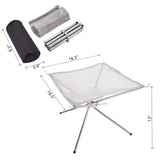 16.5inch,Outdoor,Removable,Portable,Camping,Stove,Collapsing,Steel,Stoves,Patio,Garden,Beach