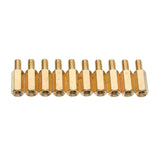 Suleve,M3BH3,100Pcs,Brass,Standoffs,Support,Spacer,Pillar,Board