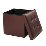 Multifunctional,Storage,Stool,Leather,Ottoman,Bench,Footrest,Footstool,Square,Chair,Office,Furniture