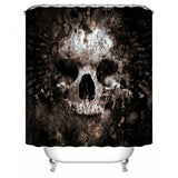 Skull,Pattern,Polyester,Bathroom,Shower,Curtain,Toilet,Cover