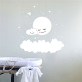 24*24in,White,Cloud,Stickers,Decal