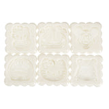 Mooncake,Pastry,Press,Flower,Pattern,Mould,Decor,Stamps,Round,Square