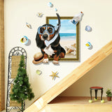 Miico,Creative,Cartoon,Summer,Diving,Frame,Removable,Decor,Sticker