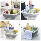 Portale,Folding,Basket,Fruit,Vegetable,Basin,Dishes,Drain,Busket,Clothes,Foldable,Storage,Washing,Basket