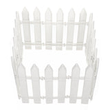 12PCS,Plastic,Fence,Decorations,White,Christmas,Ornaments,Miniature,Border,Grass,Fence