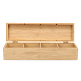 Compartment,Section,Bamboo,Storage,Sugar,Organizer,Container