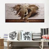 Ramie,Large,Elephant,Paper,Woven,Murals,Decorations