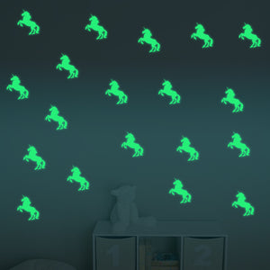 Honana,10PCS,7X10CM,Fluorescent,Unicorn,Sticker,Bedroom,Decor