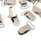 20Pcs,Suspender,Clips,Silver,Webbing,Pacifier,Dummy,Strap,Brace