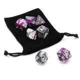 Purple,Gemini,Acrylic,Polyhedral,Dungeons,Dragons