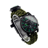 IPRee,Survival,Compasss,Bracelet,Watch,Waterproof,Emergency,Paracord,Wristband