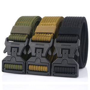 125CM,Magnetic,Buckle,Leisure,Canvas,Breathable,Waist,Quick,Unlock,Men's,Elastic,Tactical