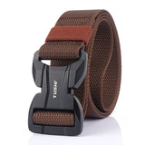 TUSHI,125CM,Magnetic,Buckle,Leisure,Canvas,Breathable,Waist,Quick,Unlock,Men's,Elastic,Tactical