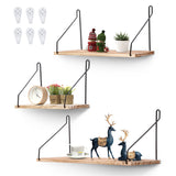 Mounted,Floating,Shelves,Rustic,Metal,Storage,Shelves,Display,Racks,Decor