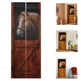 Adhesive,Mural,Decals,Horse,Sticker,Decor,77x200cm