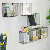 Square,Mounted,Hanging,Storage,Display,Baskets,Nordic,Style