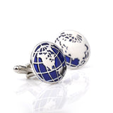 Unisex,Smart,Round,Globe,Cufflinks