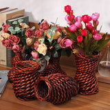 Wicker,Rattan,Basket,Planter,Flower,Tabletop,Plant,Storage,Wedding,Decorations