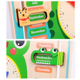 Educational,Wooden,Children,School,Calendar,Clock,Weather,Learning,Board