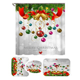 Merry,Christmas,Waterproof,Bathroom,Shower,Curtain,Toilet,Cover