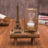 Creative,Retro,Tower,Wooden,Hourglass,Decorations,Ornaments,Paris,Sandglass,Eiffel,Tower