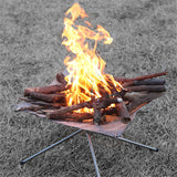 Outdoor,Portable,Incinerator,Folding,Grill,Camping,Stainless,Steel,Charcoal,Stove