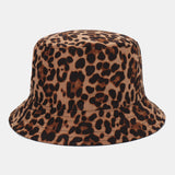 Women's,Men's,Leopard,Fisherman,Suede,Print,Bucket