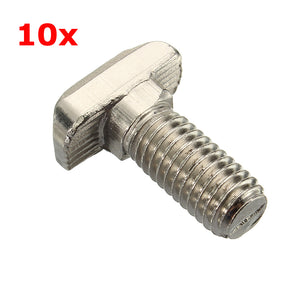 Suleve,M8T40,10Pcs,Carbon,Steel,European,Standard,Screws