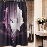 Custom,Popular,Print,Dragon,Waterproof,Bathroom,Shower,Curtain,Valance,Hooks