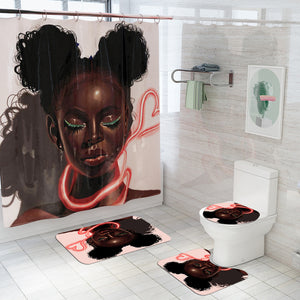 Polyester,Waterproof,African,Bathroom,Shower,Curtain,Toilet,Cover