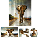 Elephant,Bathroom,Toilet,Floor,Waterproof,Shower,Curtain,Flannel,Coloured,Bathroom,Carpet