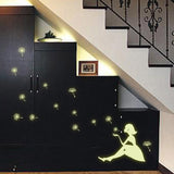 Dandelion,Stars,Fluorescent,Luminous,Paste,Stickers,Night,Light,Living,Decor,Sticker