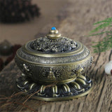 Incense,Burner,Tibet,Lotus,Copper,Alloy,Holder,Craft,Decor,Buddhist,Censer