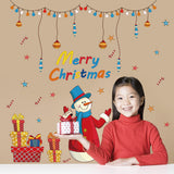 Miico,SK9091,Merry,Christmas,Decorations,Santa,Claus,Background,Decorative,Sticker,Removable