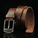 110CM,Leather,Cowboy,Leisure,Porous,Rivet,Waistband,Strips