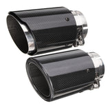 Carbon,Fiber,Black,Universal,Exhaust,Muffler