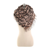 220*56,Women,Winter,Vintage,Acrylic,Leopard,Scarf,Tassel,Shawl