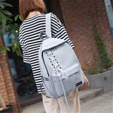 Canvas,Backpack,Student,School,Rucksack,Shoulder,Outdoor,Travel